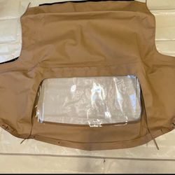 Mazda Miata 1(contact info removed) Cabriolet Soft Top Tan Color with zipper DOT approved
