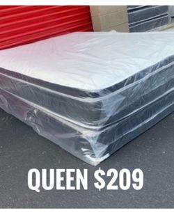 Queen Mattress Set PillowTop – Brand New –  Same Day Delivery Available 🚚