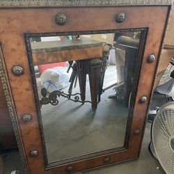 Table with Matching Mirror