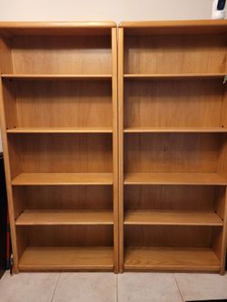 Solid wood book shelves