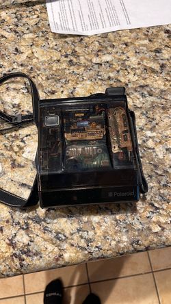 Vintage Polaroid Spectra Onyx Anniversary Edition Instant Camera  Clear Top!