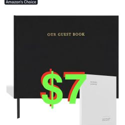 Classic Linen Guest Book - Timeless Keepsake for Preserving Memories - Layflat, Plain, & Blank Pages for Polaroid Guest Book, Wedding Guest Book, Baby