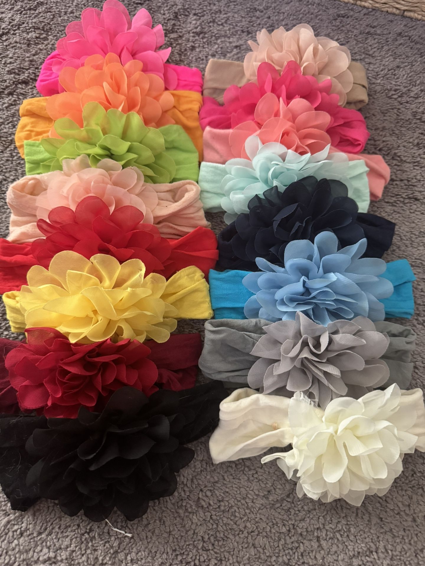 Head Bands Newborn And Up Flower, Bows & Tie
