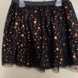 Girls Foil Mesh Skirt