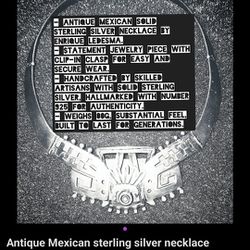 Antique Mexican Sterling Silver Jewelry 