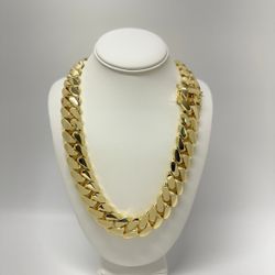 Miami Cuban Link Gold Plated Chain 18k / 14k 20mm 22mm 18mm