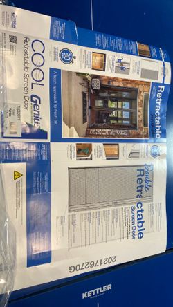 Genius retractable screen door standard 6’8”door