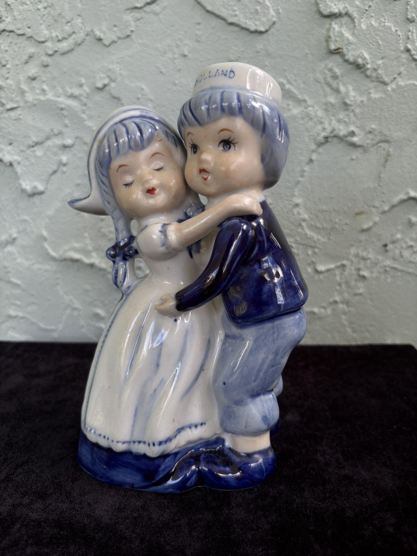 DELFT BLUE Holland Vintage Handpainted Porcelain Dutch Couple
