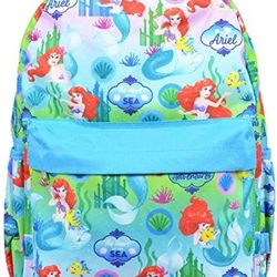 Disney The Little Mermaid Ariel Backpack – Large 16” School Bag
