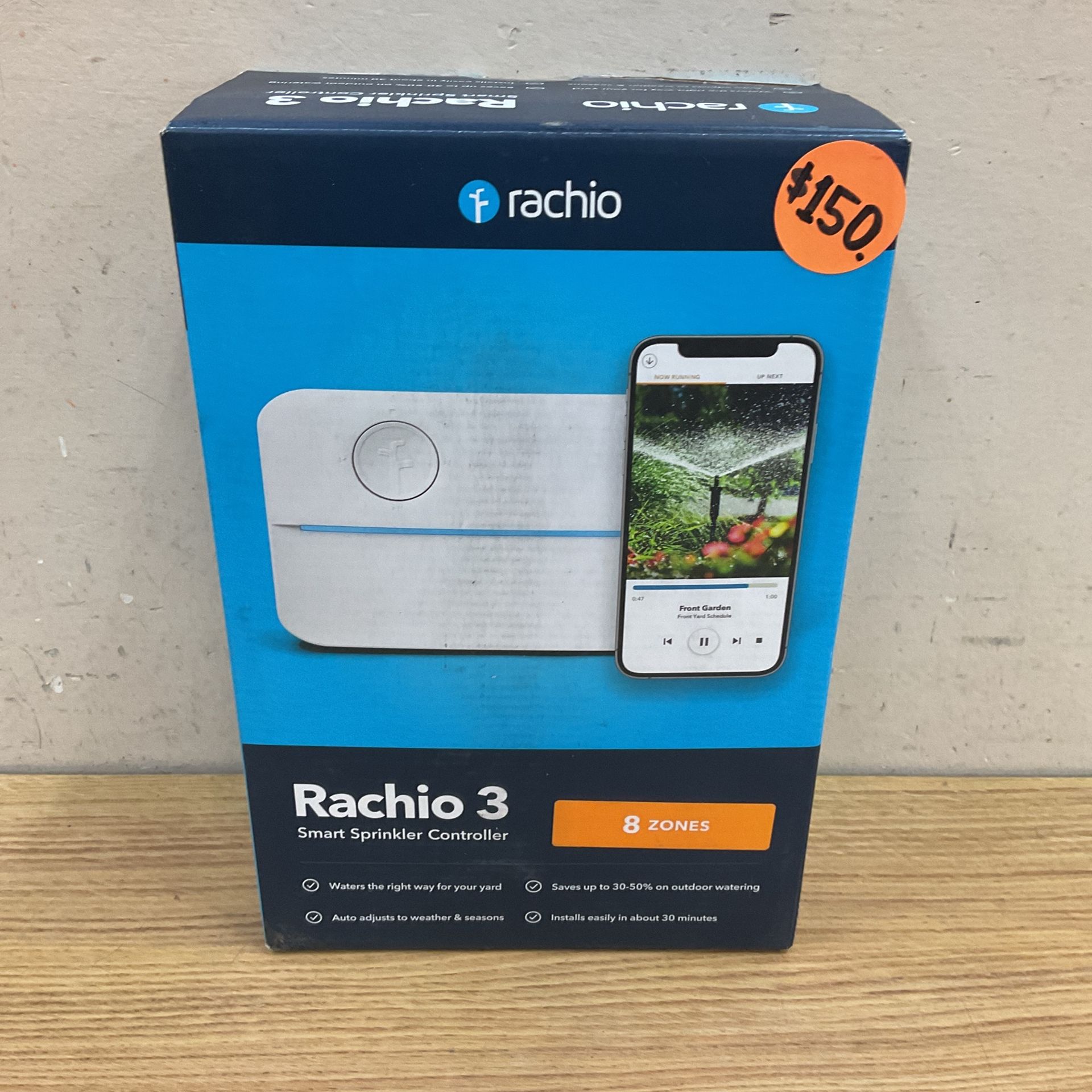 RACHIO 3 SMART SPRINKLER CONTROLLER 8 ZONES.