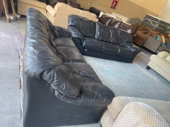 Leather sofa set 🦖