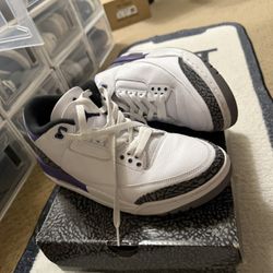 Jordan 3 Dark Iris Size 10.5 With Box Great Condition
