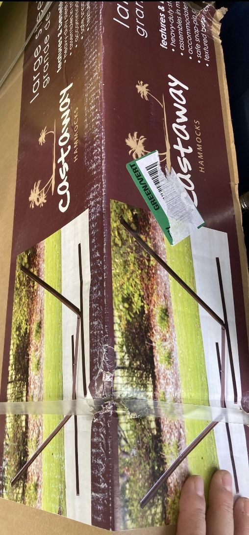 LIMITED TIME! Castaway 15 ft. Metal Hammock Stand in Bronze Color