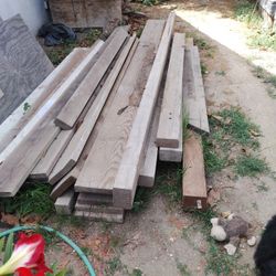 Varies Boards Of Lumber. Facia Board, Treated Lumber And Regular Lumber