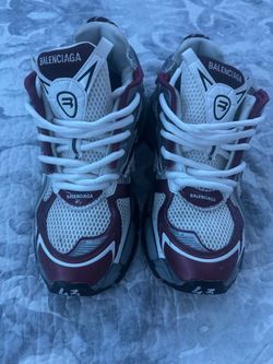 Balenciaga Runner Sneakers White Burgundy