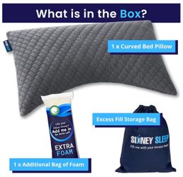 Sidney sleep adjustable memory foam pillow