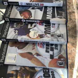 Madden And NBA Live PS2 Games