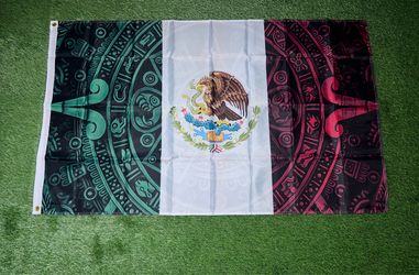 Mexico Aztec calendar flag size 5’x3’