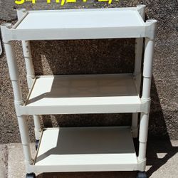 Plastic Shelf On Wheels 