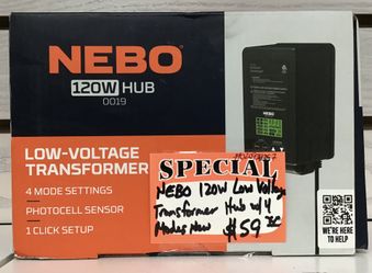 NEBO 120W Low Voltage Transformer Hub W/ 4 Modes New 