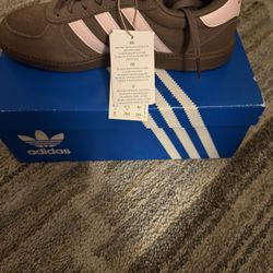 Chocolate Brown/pink Adidas 