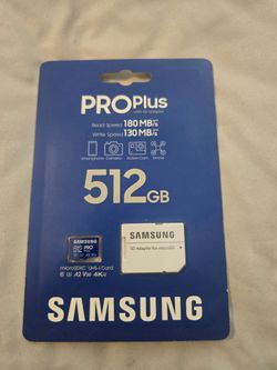 Samsung 512 gig micro sd card new