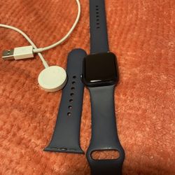 Apple Watch Series 6 40mm Blue Aluminum Case with Deep Navy Sport Band
