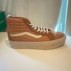 Vans Mens Orange Joe Freshgoods SK8-Hi Reissue Platform Lace Up Sneaker Sz US 12