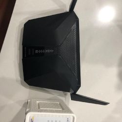 High speed internet modem and router bundle