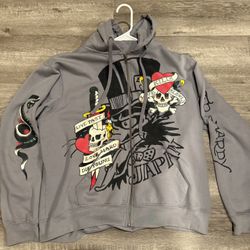 Grey And Red EdHardy Jacket 