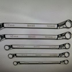 ICON PROFESSIONAL METRIC OFFSET BOX WRENCH SET 5 Piece 