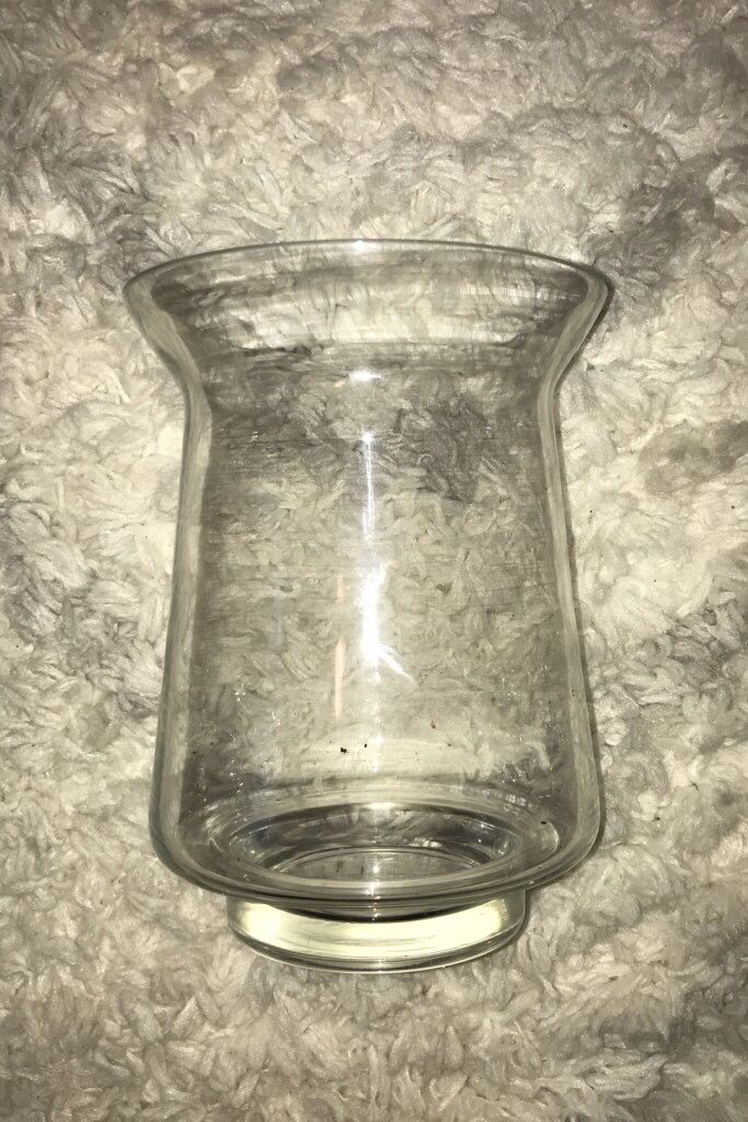 Glass Hurricane Vase