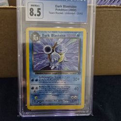 Pokemon Dark Blastoise non holo cgc 8.5