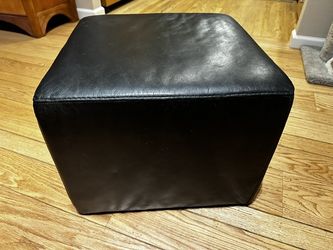 Real Leather Ottoman