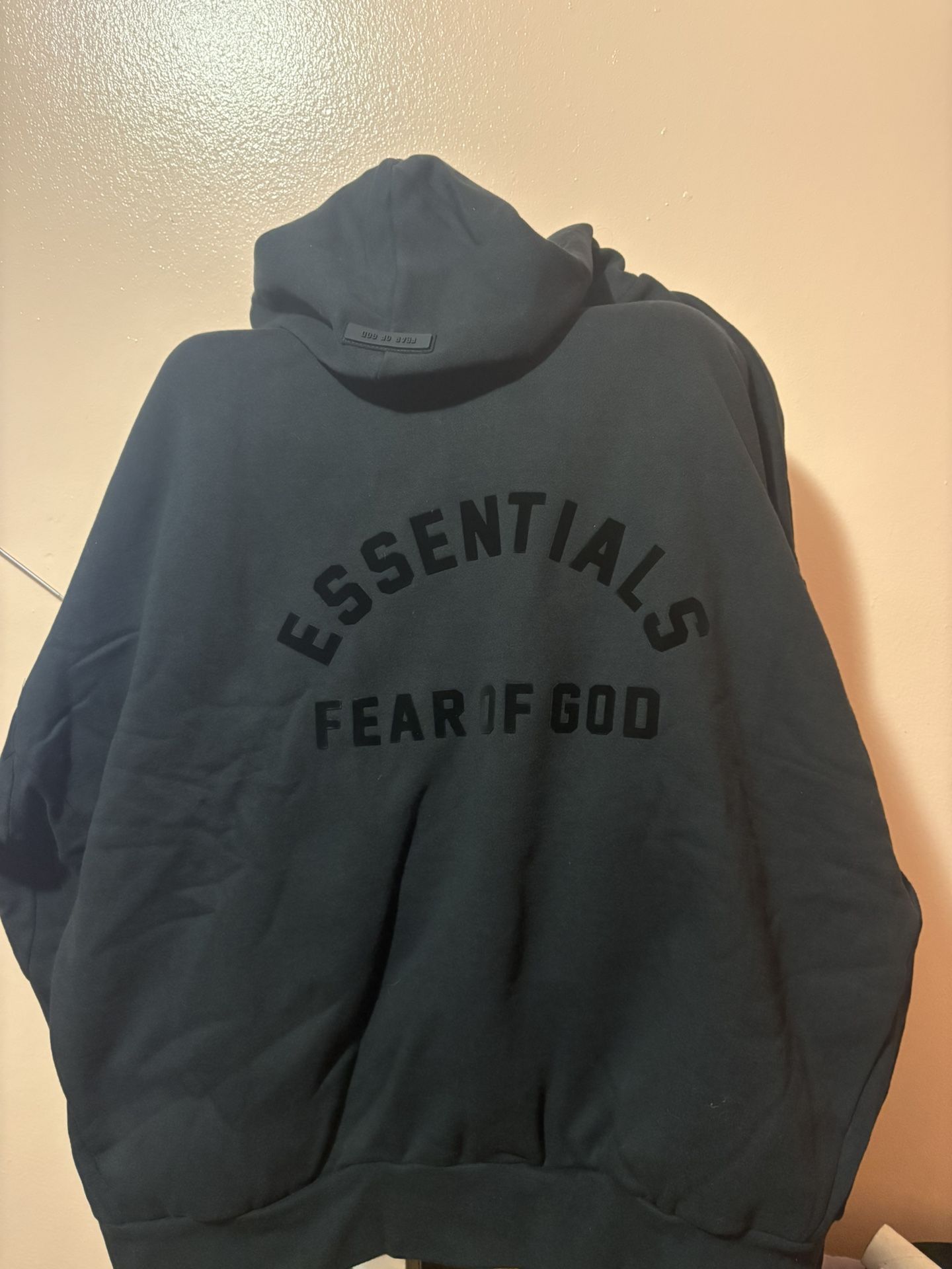 Jet Black Essential Hoodie Size Xl