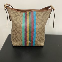 COACH Signature Shoulder Bag. Like New Condition! 