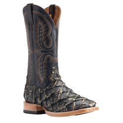 ARIAT DISTRESSED BLACK PIRARUCI