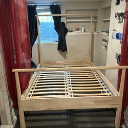 Full Size IKEA Gjora Bed Frame With Slated Bed Base 