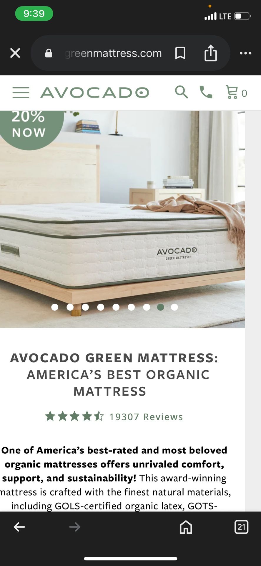 Brand New Queen Avocado Green Mattress