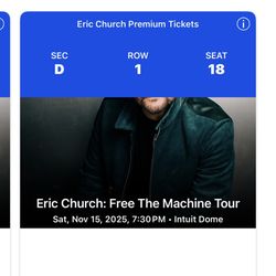 Eric Church Tickets. 2