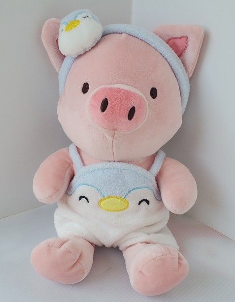 Miniso Pig Plush Panda Outfit Headband Mask Pajama PJs Costume Stuffie Plushie Piglet
