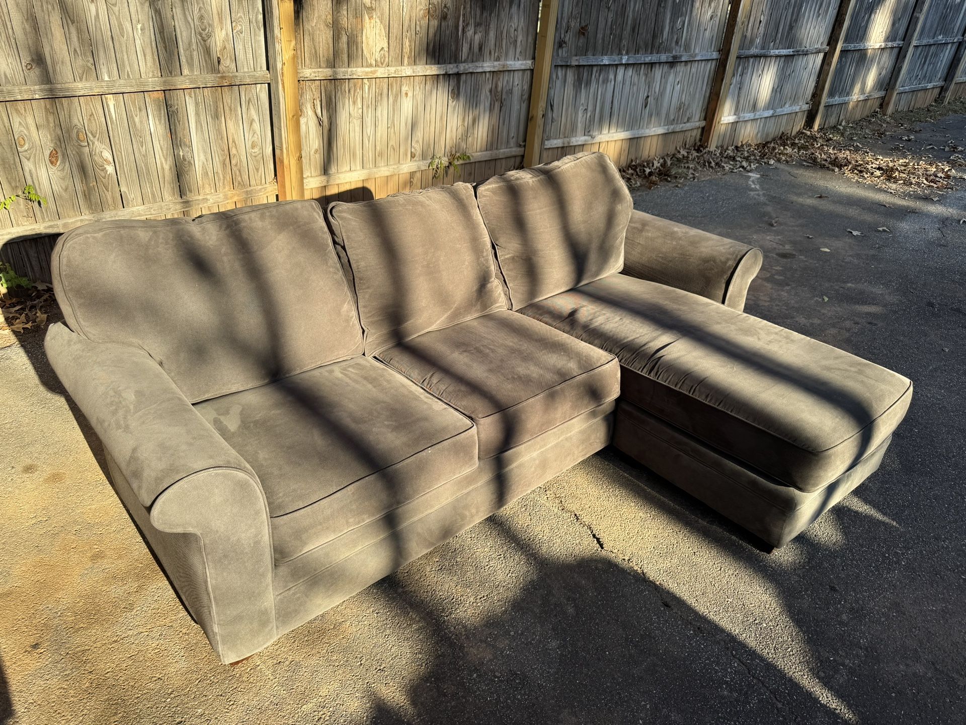 Gray Sofa W/ Reversible Chaise FREE DELIVERY IN WINSTON SALEM