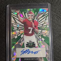 2022 Leaf Valiant - Spencer Rattler Autographed Card.