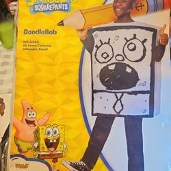 Kids SPONGBOB DOODLEBOB COSTUME*SMALL/MED*