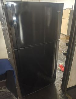 Whirlpool Top Mount Black Refrigerator Fridge

