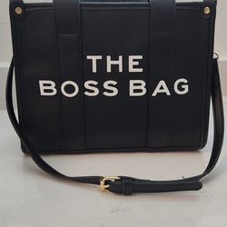 "The Boss Bag", Small, Black, Crossbody Purse