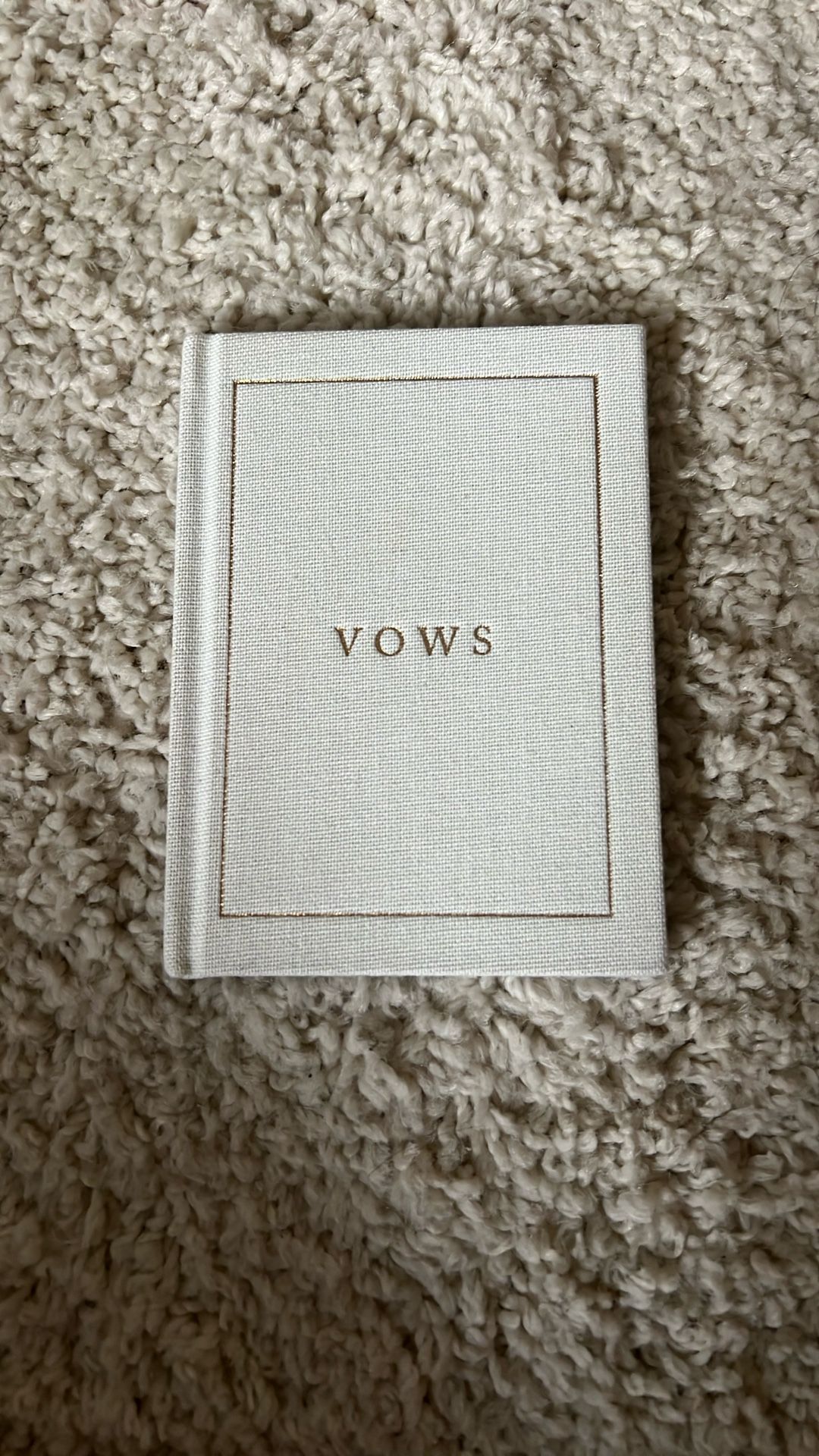Vow book (Etsy)