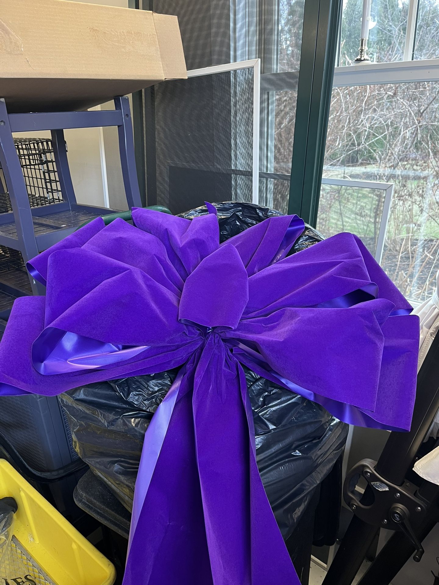 XXL Purple Christmas Bows