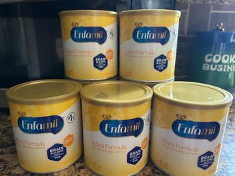 7 cans of Enfamil