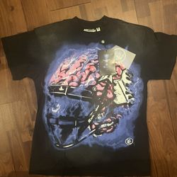 Football Brain Helmet Hellstar Tee With Working NFC 